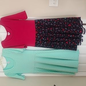 2 Like New Lularoe Nicole Dresses sz XL